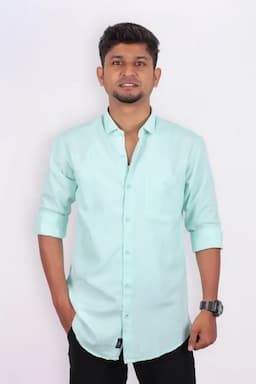Linen Solid Casual Shirt for Men 029423GREM