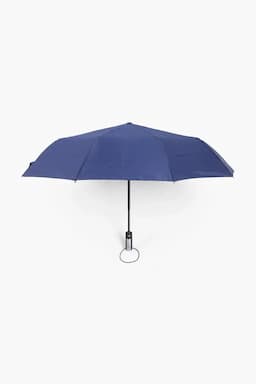 Polyester & Stainless steel 3 Fold Umbrella - 33 Cm 031975NAVBLU