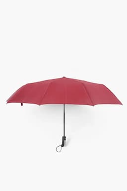 Polyester & Stainless steel 3 Fold Umbrella - 33 Cm 031975RED