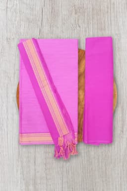 Polycotton Mangalagiri Unstitched Churidar Material for Women 034951PIN