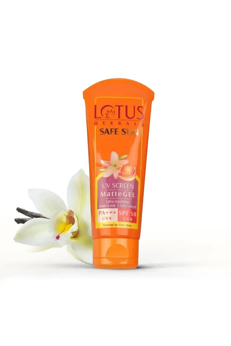 Lotus Herbals Safe Sun UV Screen Matte GEL Sunscreen With SPF 50 PA+++ - 100gm